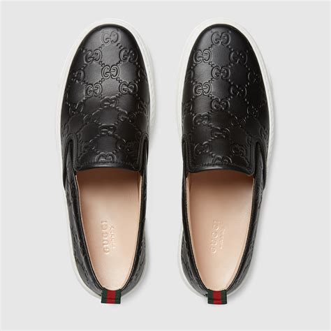 gucci pink slip on shoes|gucci denim slip on.